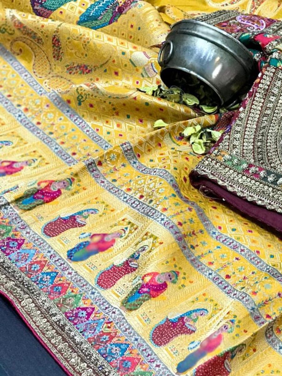 Indian Saree 05 — front view