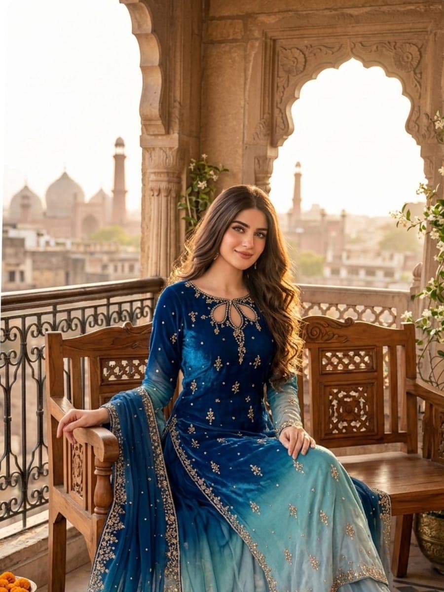 Pakistani Saree 06 — detail view